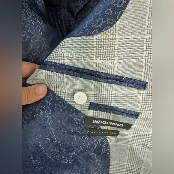 Indochino the Lydney gray blazer